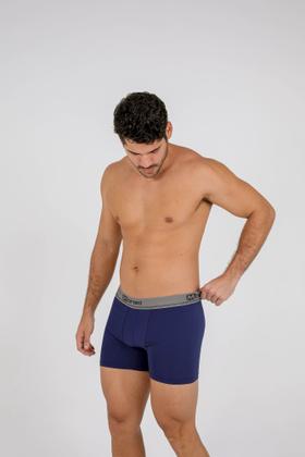 Imagem de Kit 10 cuecas box poliamida microfibra cores sortidas não enrola na perna