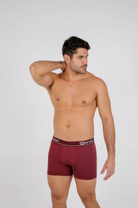 Imagem de Kit 10 cuecas box poliamida microfibra cores sortidas não enrola na perna