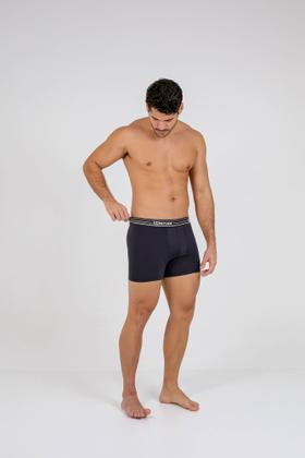 Imagem de Kit 10 cuecas box poliamida microfibra cores sortidas não enrola na perna