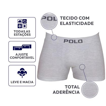 Imagem de Kit 10 Cuecas Box Sem Costura Algodão Masculina