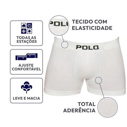 Imagem de Kit 10 Cuecas Box Sem Costura Algodão Masculina