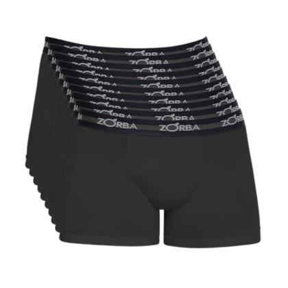 Imagem de Kit 10 Cuecas Boxer Box Zorba Max 702 Cós Elástico 100% Algodão