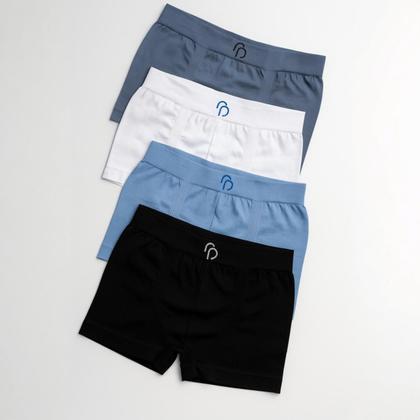 Imagem de Kit 10 Cuecas Boxer Infantil Sem Costura Rafa Parize Meninos Criança Microfibra Sortida