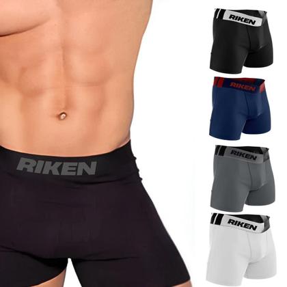 Imagem de Kit 10 Cuecas Boxer Masculinas Microfibra e Algodão Elástico
