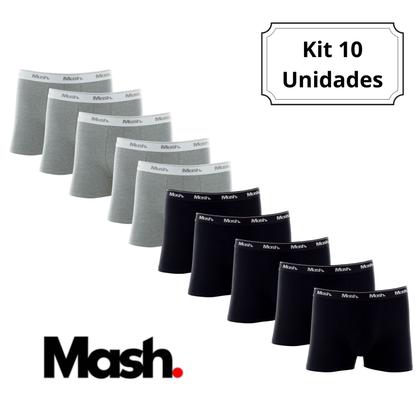 Imagem de Kit 10 Cuecas Boxer Mash 170.51 Algodão Original Adulto