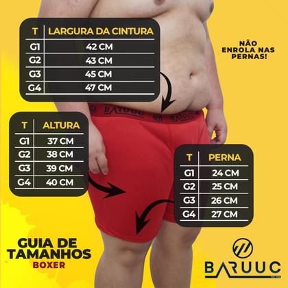 Imagem de Kit 10 Cuecas Boxer Plus Size Lycra Não Enrola Perna Estica Bem Baruuc