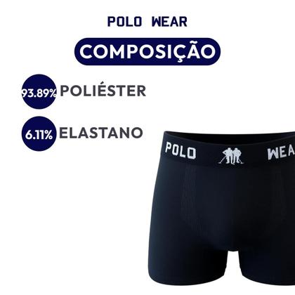 Imagem de Kit 10 Cuecas Boxer Polo Wear Masculina Microfibra Sort