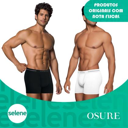 Imagem de Kit 10 Cuecas Boxer Selene Masculina Microfibra Box Sem Costura Atacado Original