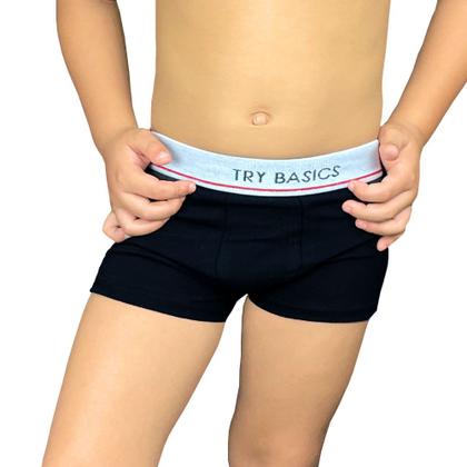 Imagem de Kit 10 Cuecas Boxers Infantil Box Algodão Cotton Conforto