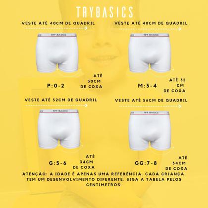 Imagem de Kit 10 Cuecas Boxers Infantil Box Algodão Cotton Conforto