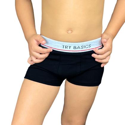 Imagem de Kit 10 Cuecas Boxers Infantil Box Algodão Cotton Conforto