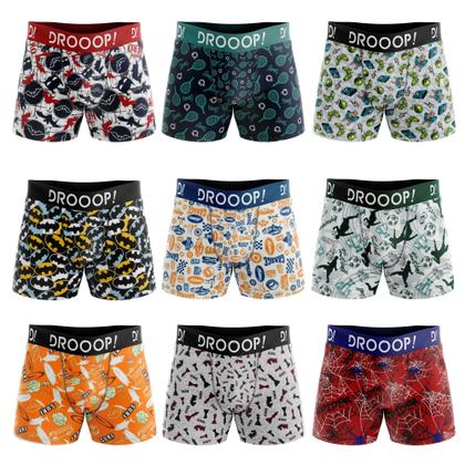 Imagem de Kit 10 Cuecas Infantil Boxer Droop! - Lindas