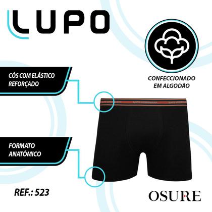 Imagem de Kit 10 Cuecas Lupo Original Boxer Em Algodão Box Masculina Cotton Adulto Atacado Confortável 523