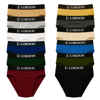 Imagem de Kit 10 Cuecas Tradicional Slip Plus Size Masculino Algodão Elástico Exposto