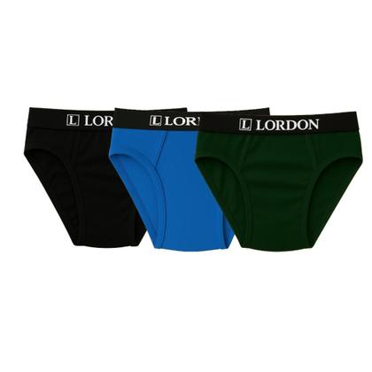 Imagem de Kit 10 Cuecas Tradicional Slip Plus Size Masculino Algodão Elástico Exposto