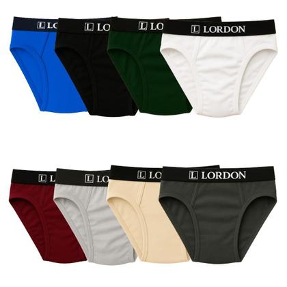 Imagem de Kit 10 Cuecas Tradicional Slip Plus Size Masculino Algodão Elástico Exposto