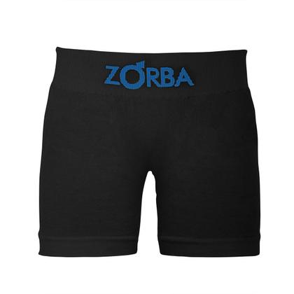 Imagem de Kit 10 Cuecas Zorba Infantil Boxer sem Costura Algodão 678 Mescla/Preto/Amarelo - G