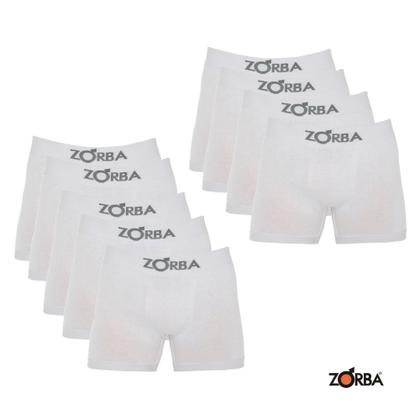 Imagem de Kit 10 Cuecas Zorba Sem Costura Em Algodão Cotton Modelo Boxer Box Algodão