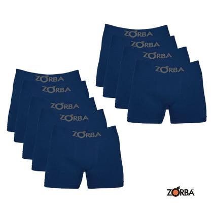 Imagem de Kit 10 Cuecas Zorba Sem Costura Em Algodão Cotton Modelo Boxer Box Algodão