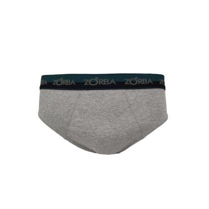 Imagem de Kit 10 Cuecas Zorba Slip Max Algodão 764 Branco/Preto/Mescla - G