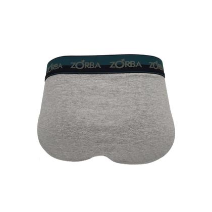 Imagem de Kit 10 Cuecas Zorba Slip Max Algodão 764 Mescla - G