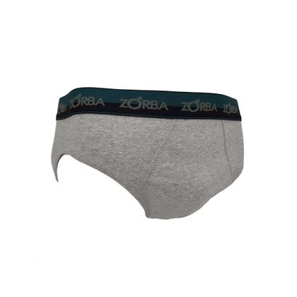 Imagem de Kit 10 Cuecas Zorba Slip Max Algodão 764 Mescla - G