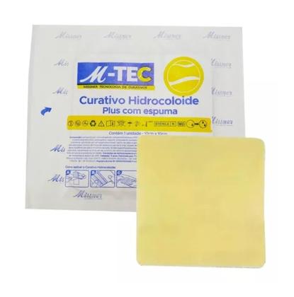 Imagem de Kit 10 Curativo Hidrocoloide Com Espuma 10cm X 10cm Missner