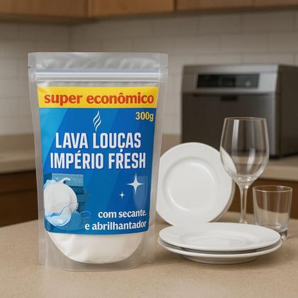 Imagem de Kit 10 Detergente Em Pó P/ Máquina De Lavar Louças Vegano 300g Lar Fresh