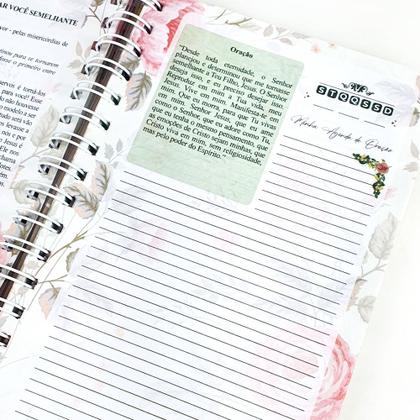 Imagem de Kit 10 Diário de Oração - Amando a Deus  Lettering  Capa Dura Espiral