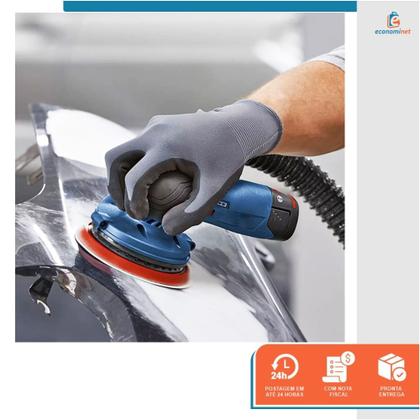 Imagem de Kit 10 Disco de Lixa Fecho Aderente Branco Pluma 8 Furos 180mm Grão 100