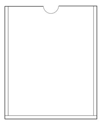 Imagem de KIT 10 Display A4 Acrílico Parede 30x21cm Com Dupla Face