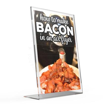 Imagem de Kit 10 Display Acrilico L Tamanho 10x15cm A6 Cardápio Mesa