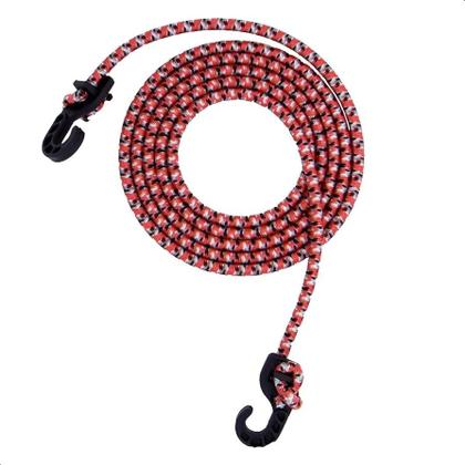 Imagem de Kit 10 Elásticos 1,5m Bagageiro Extensor Gancho Ponta Plást