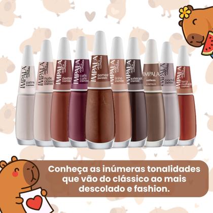 Imagem de Kit 10 Esmaltes Impala Marrom Nude Esmalte Capivara Atacado