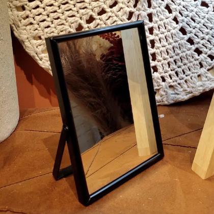 Imagem de Kit 10 Espelhos de Mesa Metal Moldura Decoração Luxo 16x11cm