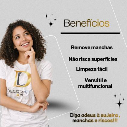Imagem de Kit 10 Esponjas Mágica Branca Tira Manchas Riscos Max Clean Clink