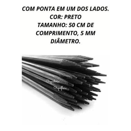 Imagem de Kit 10 Estacas Tutor De Plantas Haste Pintada Bambu 50cm Suporte Para Orquídeas Flores Jardinagem
