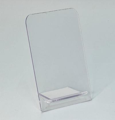 Imagem de Kit 10 Expositor Display A6 Encaixe Mesa Balcão Aviso Pix Qr