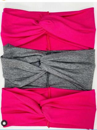 Imagem de Kit 10 faixas turbante aberto headband skin care atacado sortidos