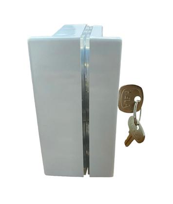 Imagem de Kit 10  Fechadura 3530 com Contra Fechadura 3206 para Porta de Vidro de Correr Vidro Alvenaria  Polímero com Pintura Eletrostática