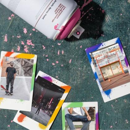 Imagem de Kit 10 Filmes Instantâneo Fujifilm Instax Mini Spray Art - 10 Poses Cada