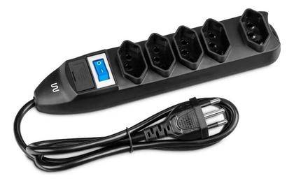 Imagem de Kit 10 Filtro De Linha 5 Tomadas Extensão 1 Metro Multilaser Com Fusível 250V 10A