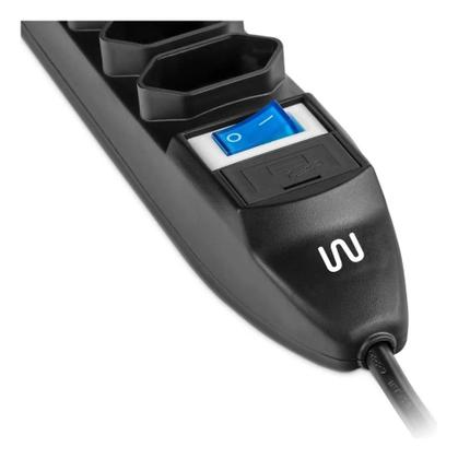 Imagem de Kit 10 Filtro De Linha 5 Tomadas Extensão 1 Metro Multilaser Com Fusível 250V 10A