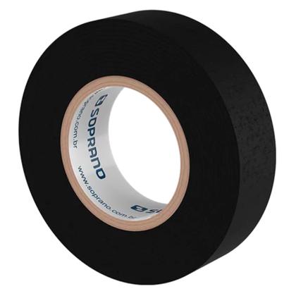 Imagem de Kit 10 Fita isolante Preta 19mm x 20 metros Soprano
