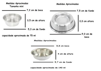 Imagem de Kit 10 Formas Com 9 Mini Forminhas Bolo Baby + 1 Forma Ballerine Redonda Para Bolo Vulcão Piscina