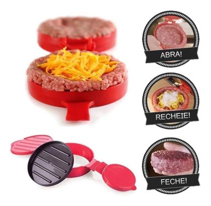 Imagem de Kit 10 Formas de Hamburguer Prensa Modeladora Plasútil Atacado e Revenda