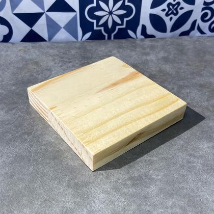 Imagem de Kit 10 Formas Quadradas Madeira Pinus 12x12x15mm