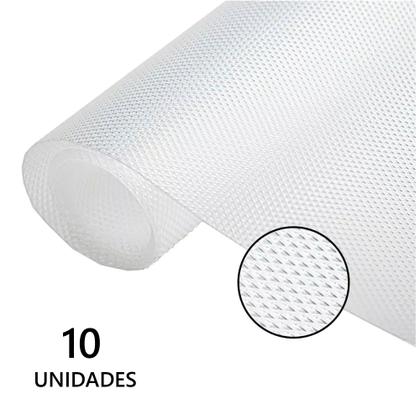 Imagem de Kit 10 Forro Armário Gaveta Antiderrapante 120x45 Cm Antideslizante