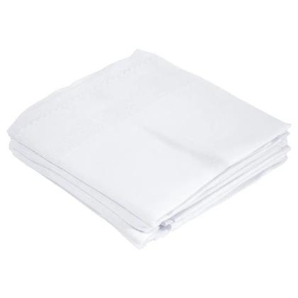Imagem de Kit 10 Fraldas Luxo 100% Algodão Pinte Borde 70x70 Cor Branco Incomfral