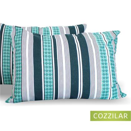 Imagem de Kit 10 Fronha Avulsa Malha Estampada 100% Algodão Com Zíper